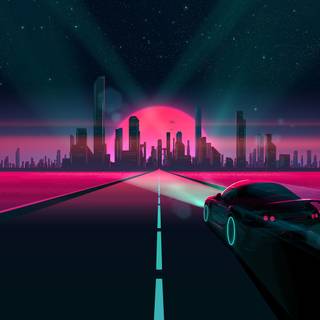 4k neon city wallpaper