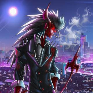 4k neon city wallpaper