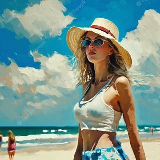 Summer people wallpaper