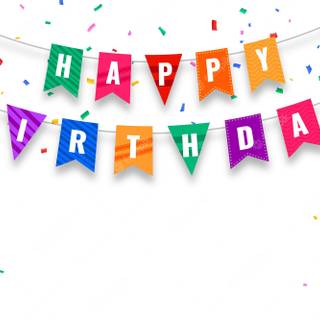 Happy birthday banner desktop wallpaper