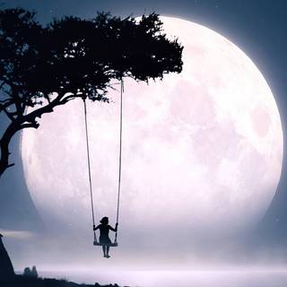 Full moon desktop wallpaper