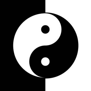 Yin-yang symbol wallpaper