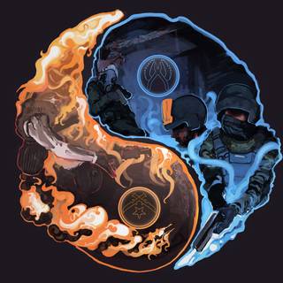 Yin yang desktop wallpaper