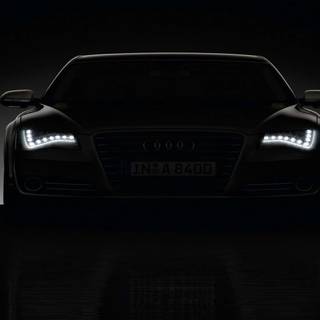 Car in dark wallpaper