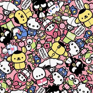Sanrio collage wallpaper