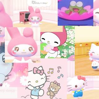 Sanrio collage wallpaper
