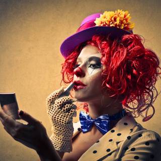 Cute clowns wallpaper