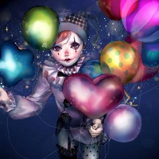 Cute clowns wallpaper