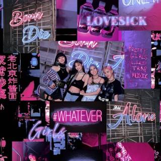 Blackpink neon wallpaper