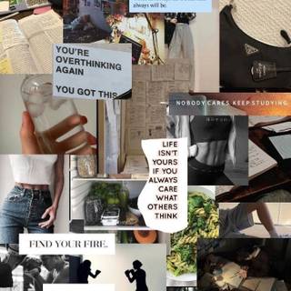 Workout collage wallpaper