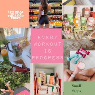 Workout collage wallpaper