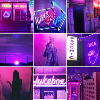 Blackpink neon wallpaper