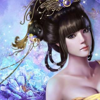 Princess fantasy art wallpaper