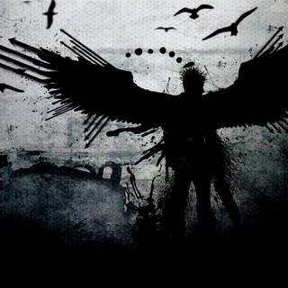 HD black anime wallpaper