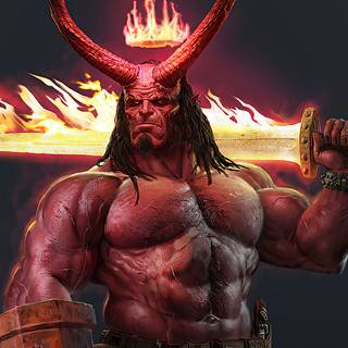 Hellboy 4K wallpaper