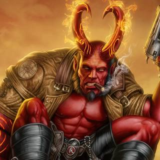 Hellboy 4K wallpaper