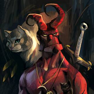 Hellboy 4K wallpaper