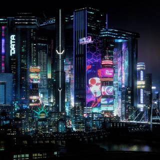 Cyberpunk city 4k wallpaper