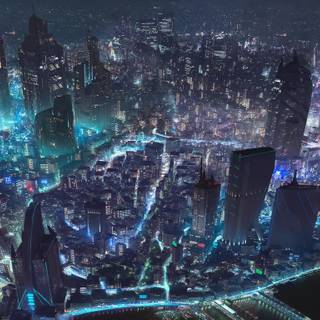 Cyberpunk city 4k wallpaper