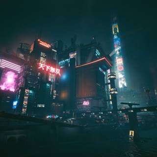 Cyberpunk city 4k wallpaper