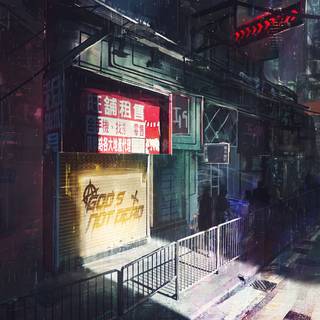 Cyberpunk city 4k wallpaper