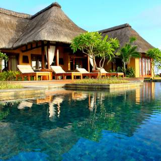 Summer resort wallpaper