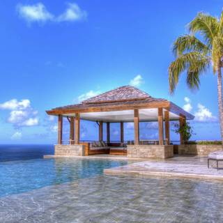 Summer resort wallpaper