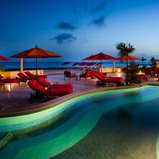 Summer resort wallpaper