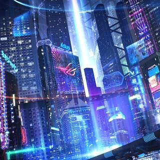 Cyberpunk city 4k wallpaper