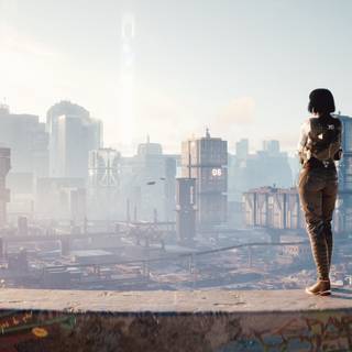 Cyberpunk city 4k wallpaper