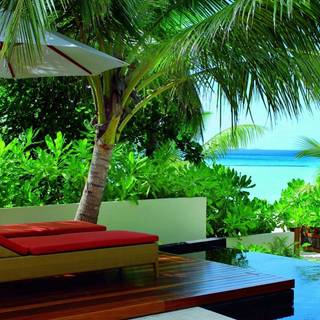 Summer resort wallpaper