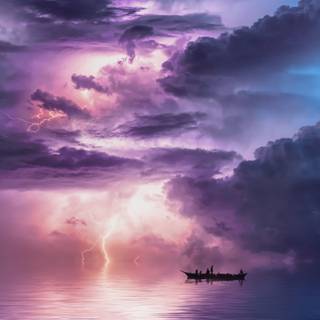 Lightning boats wallpaper