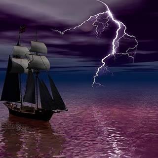 Lightning boats wallpaper