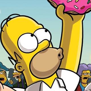 Simpsons donut wallpaper