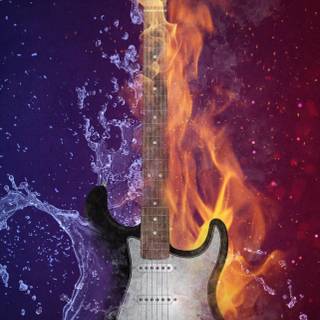 iPhone 13 Pro Max guitar wallpaper