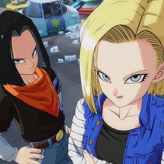 Dragon Ball Android 17 and 18 wallpaper