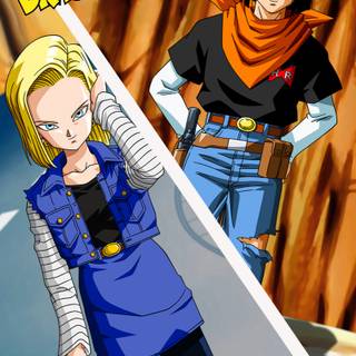 Dragon Ball Android 17 and 18 wallpaper