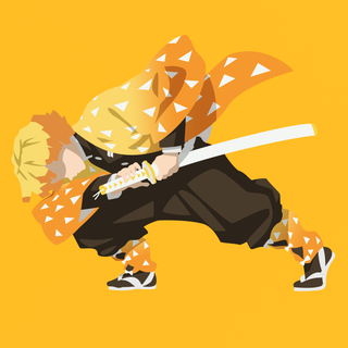 Zenitsu HD minimalist wallpaper