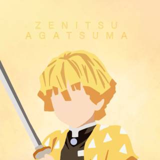 Zenitsu HD minimalist wallpaper