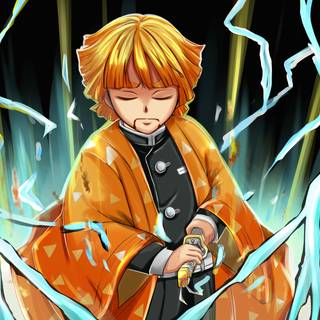 Zenitsu HD minimalist wallpaper