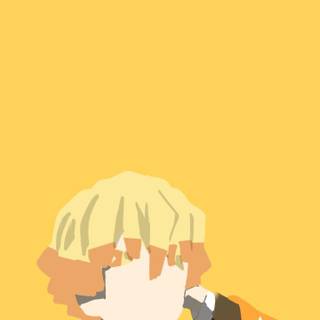 Zenitsu HD minimalist wallpaper