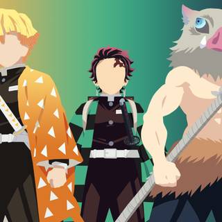 Zenitsu HD minimalist wallpaper