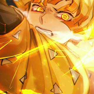 Zenitsu HD minimalist wallpaper