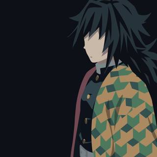 Tanjiro Demon Slayer minimalist wallpaper