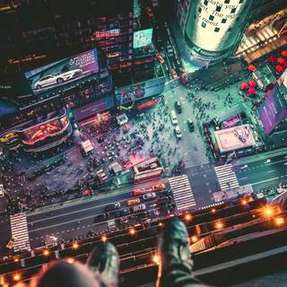 Times Square 4k wallpaper