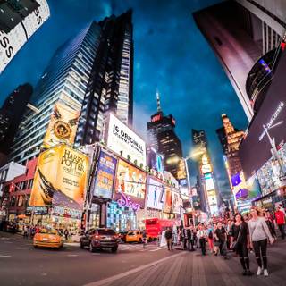 Times Square 4k wallpaper