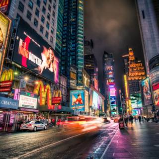 Times Square 4k wallpaper