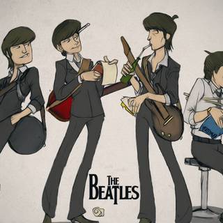 The Beatles 4k wallpaper