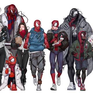 Gwen and Miles wallpaper