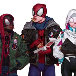 Gwen and Miles wallpaper